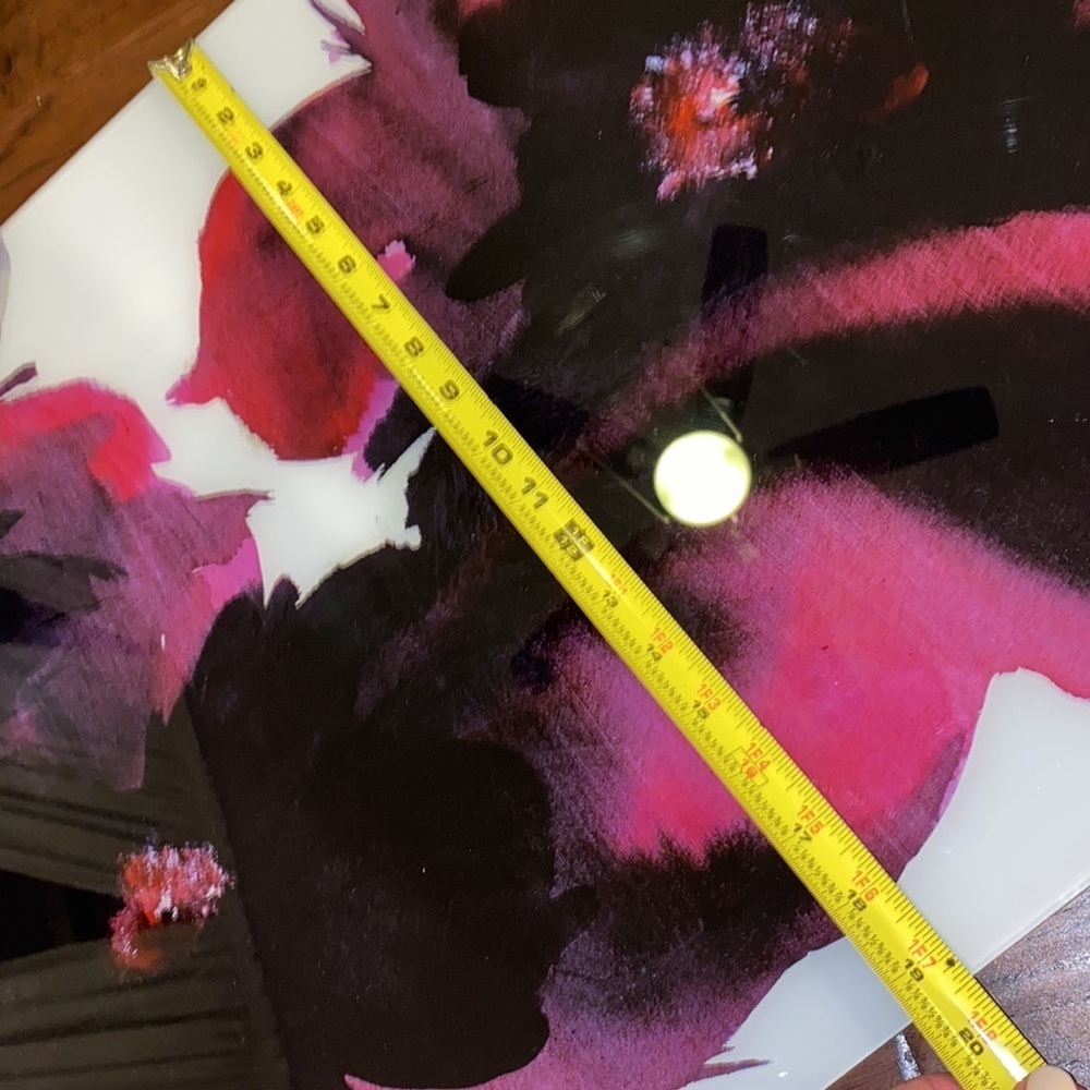 Fuchsia Black wall hanging decor dark purple & white IKEA picture​​ - Picture 5 of 8